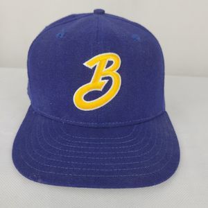 VTG New Era 5950 Hat Fitted 7 3/8  Pro Model 100% Wool Made in USA